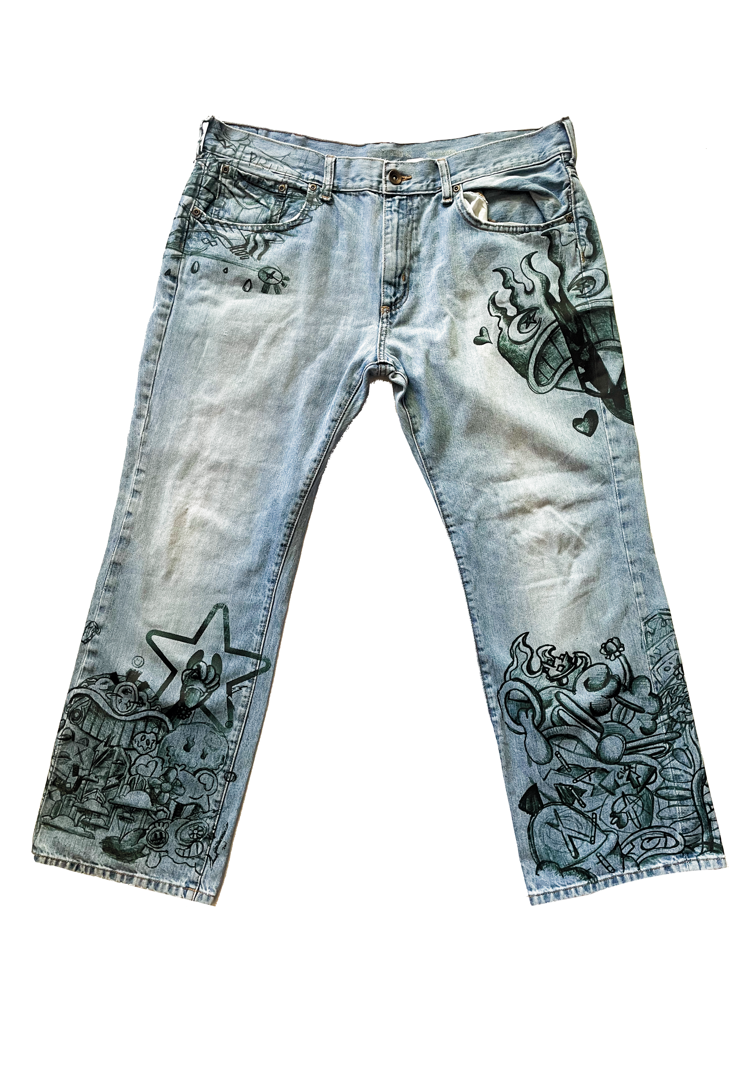 DRIPP ART SKETCH DENIM